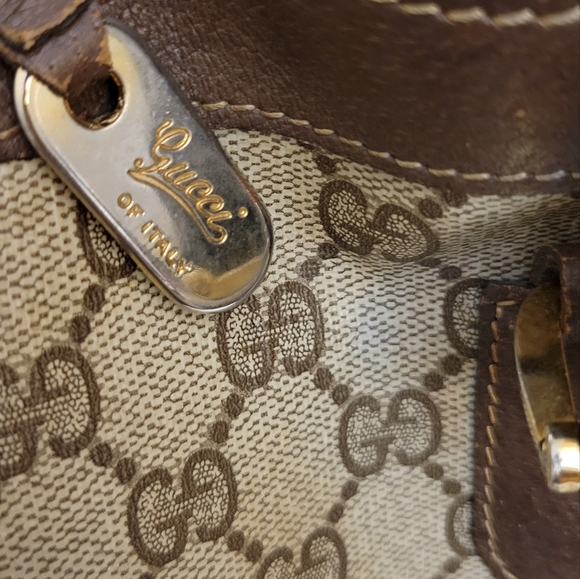 Gucci Tan Supreme Coated Canvas Ophidia Boston Handbag - Picture 11 of 16